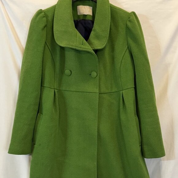 Old Navy Wool Blend Peacoat Kelly Green Lined Size Small Women’s Jacket - Picture 1 of 6